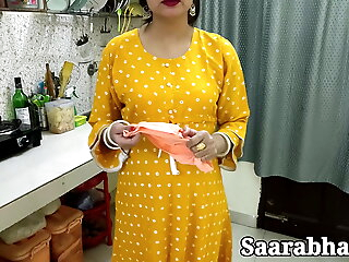 hot Indian stepmom got caught more condom before hard fuck in closeup in Hindi audio. HD sex video